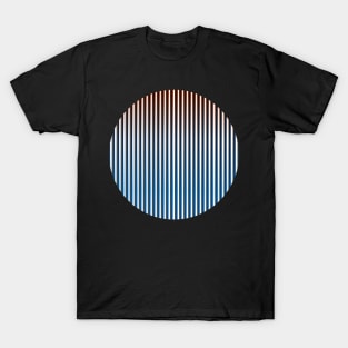 Geometric modern Boho abstract mid century stripes minimalist 132 Pattern T-Shirt